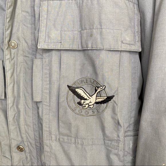 Vintage Triple FAT Goose Down Parka Coat size Small - Picture 3 of 14